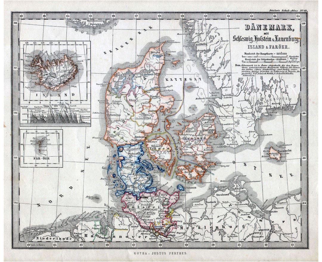 stara karta Danske