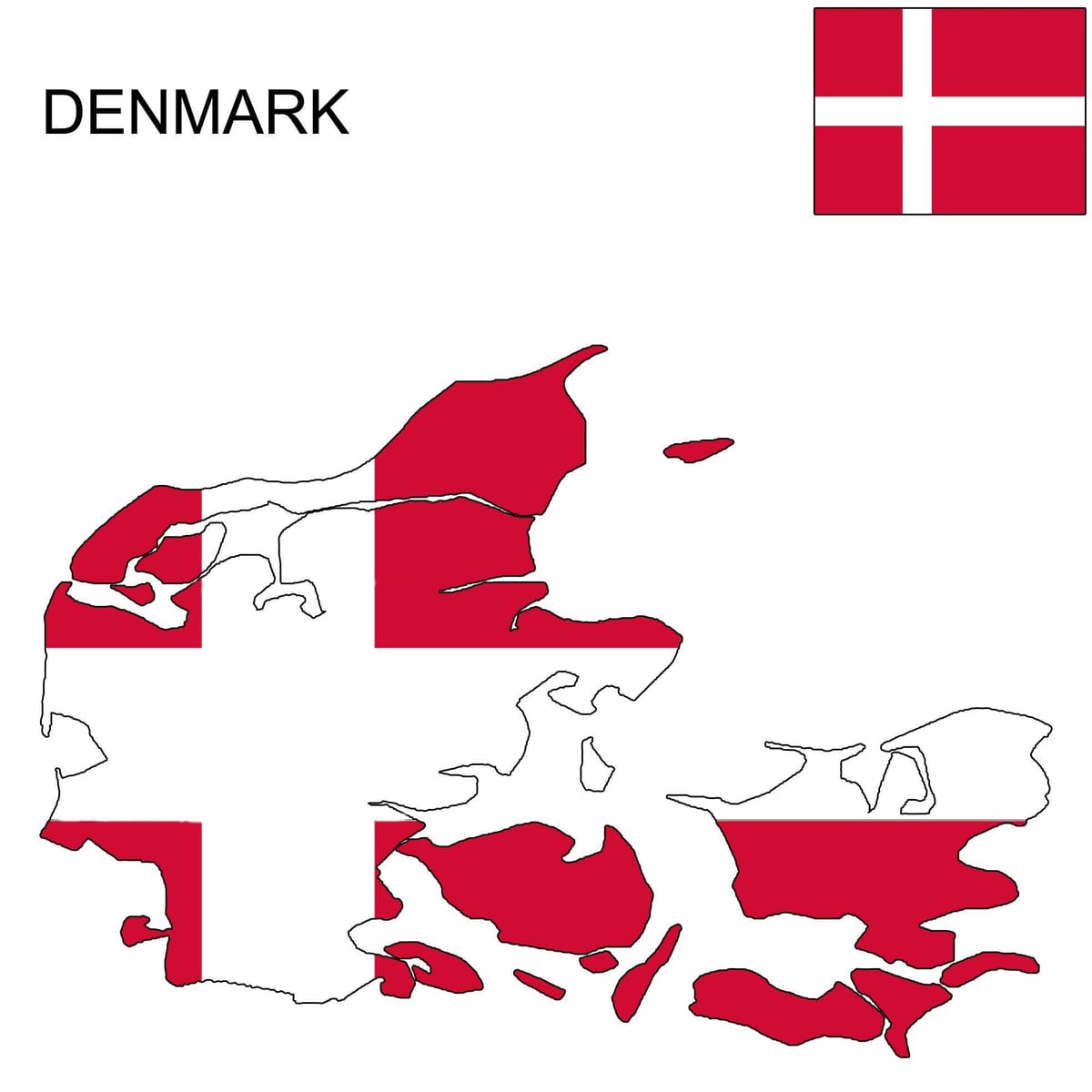 Kartice Danska zastava 