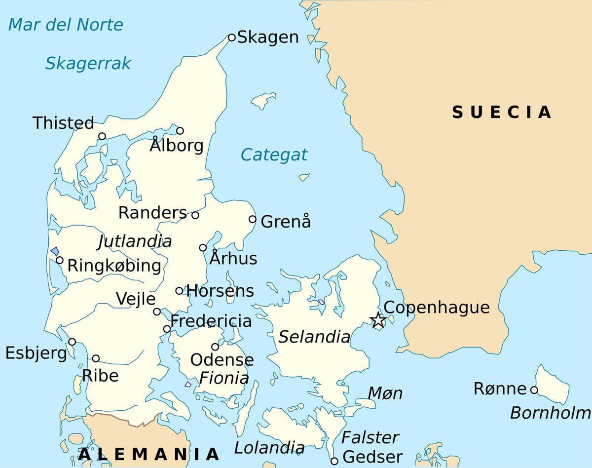 Karta fredericia, Danska