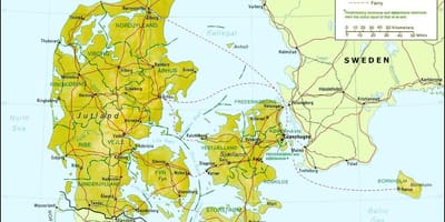 Karta Danske geografija 