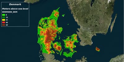 Karta Danske klime 